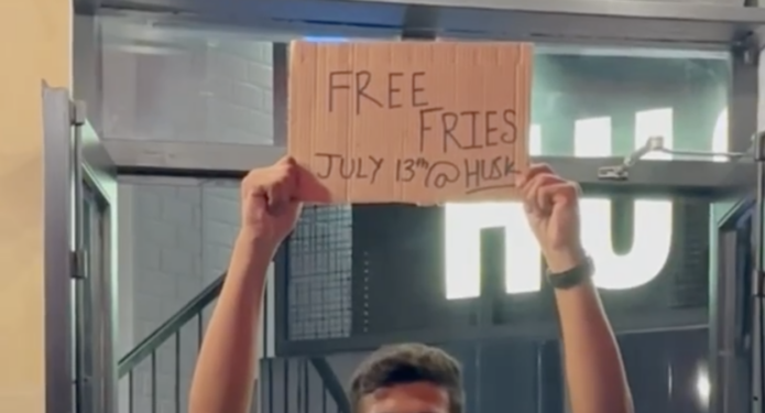 Free fries strategy campaign: Husk